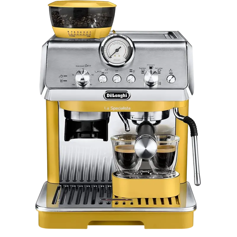 Кофеварка рожковая DeLonghi EC9155.YE, 1400Вт, Жёлтый