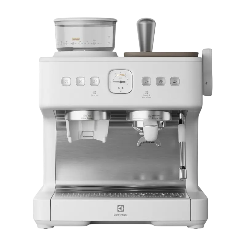 Кофеварка рожковая Electrolux E8EC1-8SW, 2200Вт, Белый