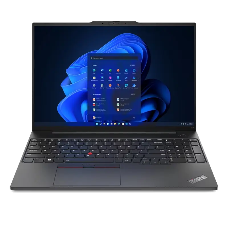 Ноутбук для бизнеса 16" Lenovo ThinkPad E16 Gen 1, Graphite Black, Intel Core i7-1355U, 16Гб/512Гб, Без ОС