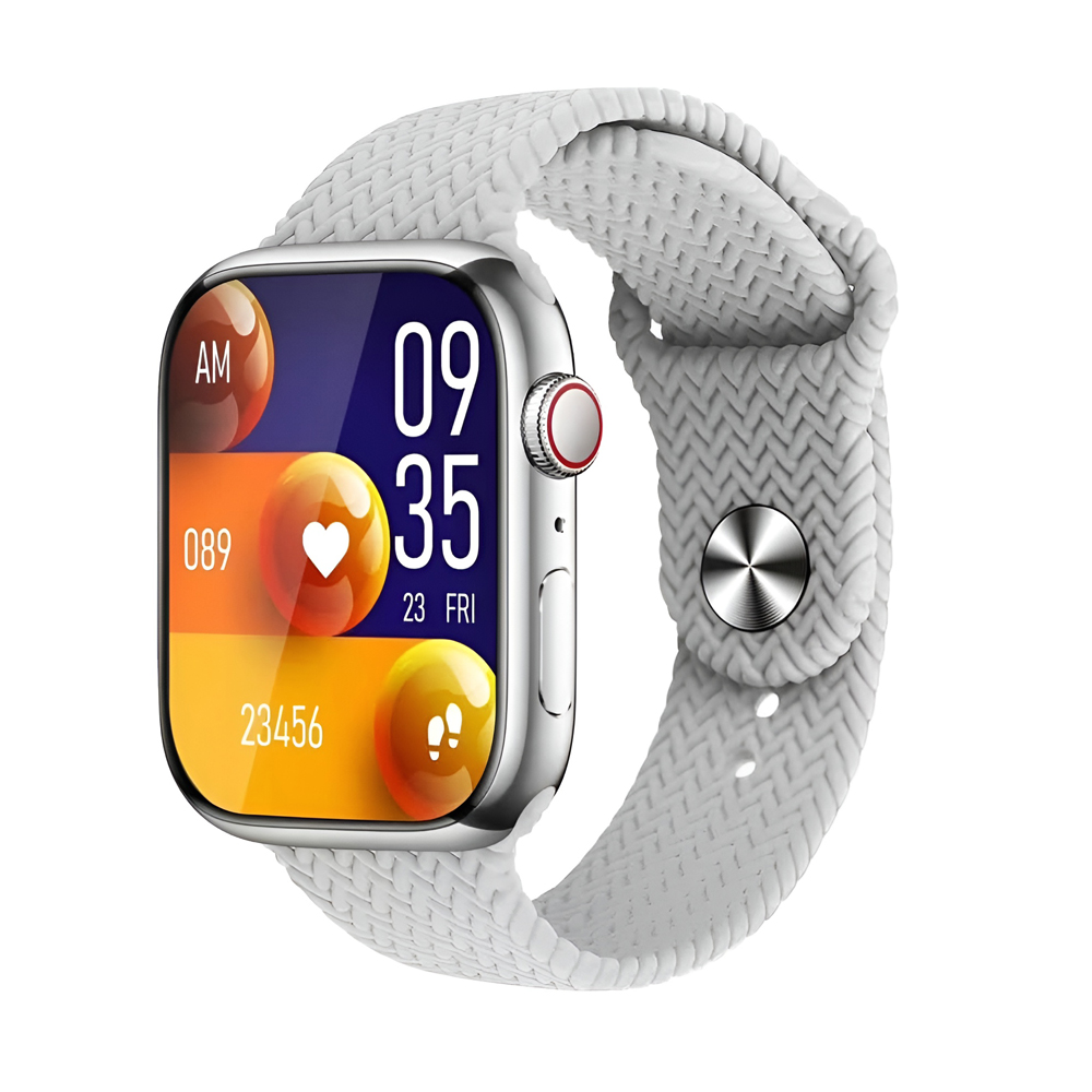 Charome Smart Watch HD Call T9 Amoled, Silver