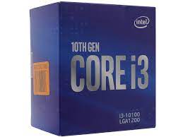 CPU Intel Core i3-10100 3.6-4.3GHz (4C/8T, 6MB, S1200, 14nm,Integrated UHD Graphics 630, 65W) tray,процессоры ,оперативная память, ssd, M2, hdd, кейсы