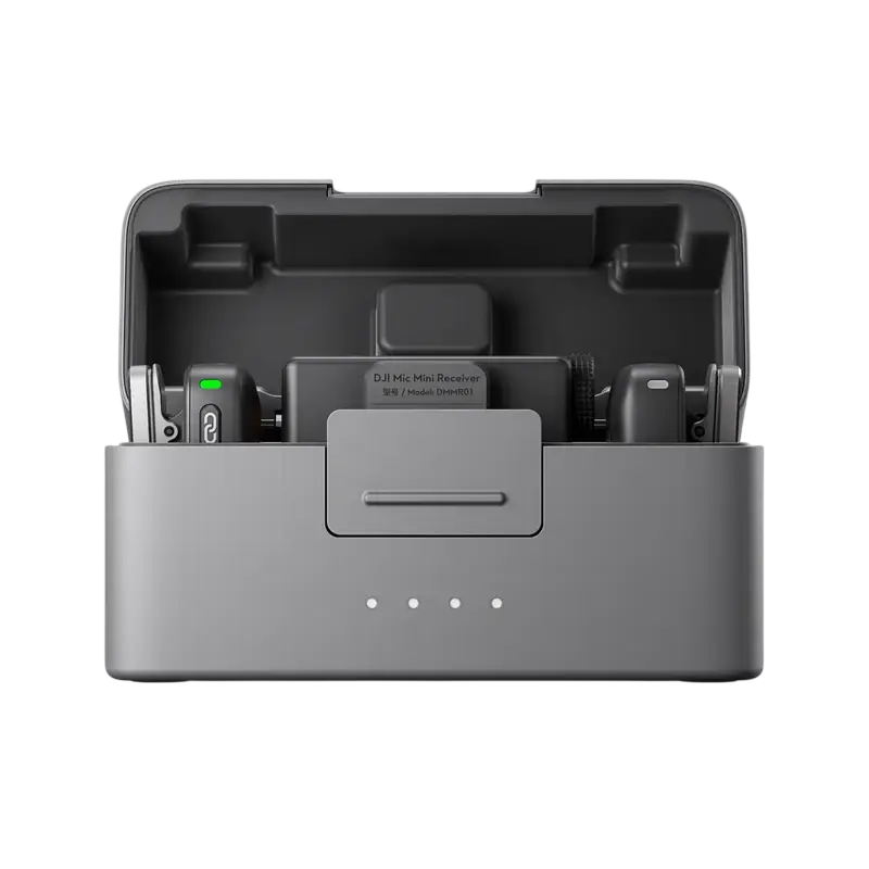 Портативный записывающий микрофон DJI Mic Mini (2 TX + 1 RX + Charging Case), Беспроводной, Черный