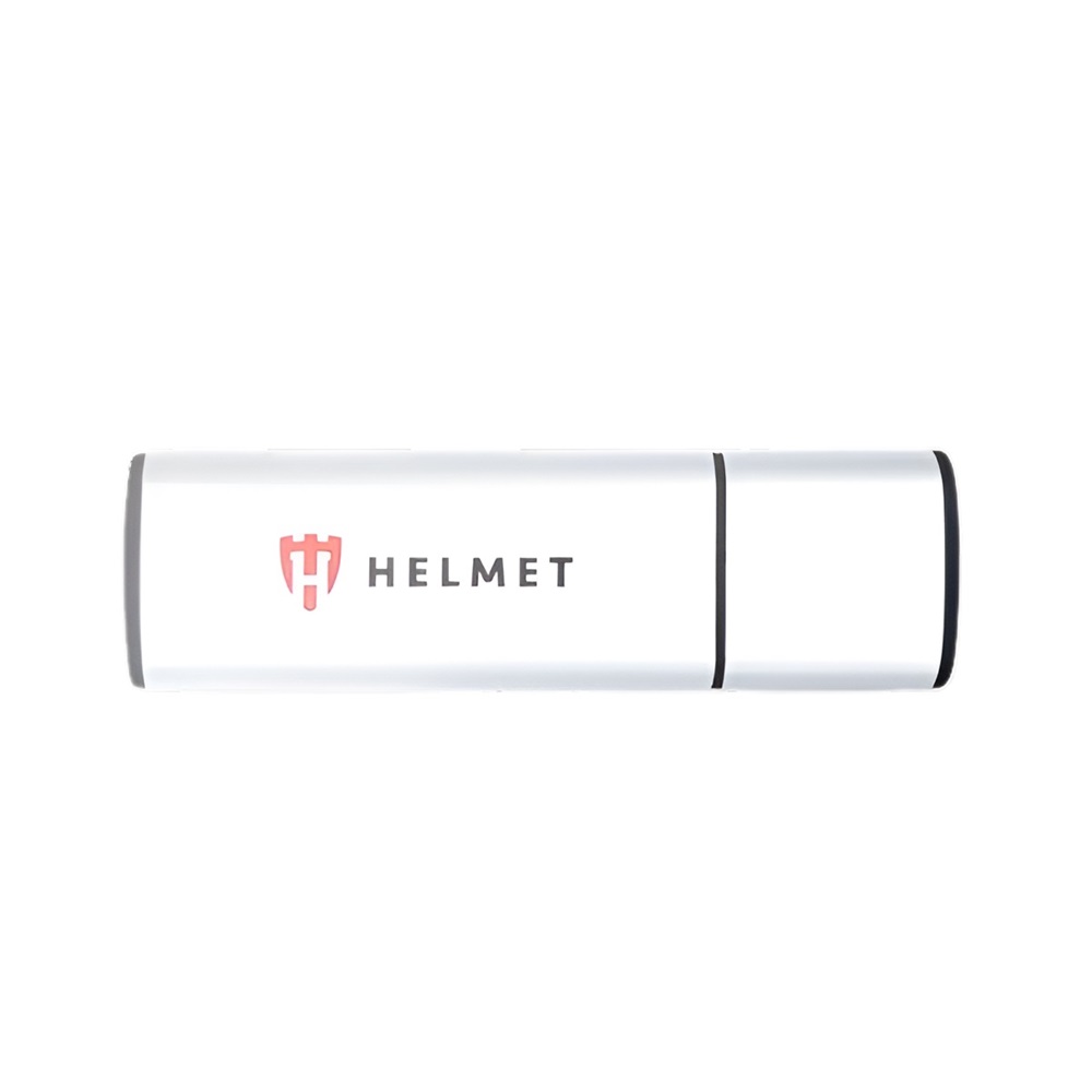 Helmet USB Drive 2.0 Basic Line 64 GB, Silver