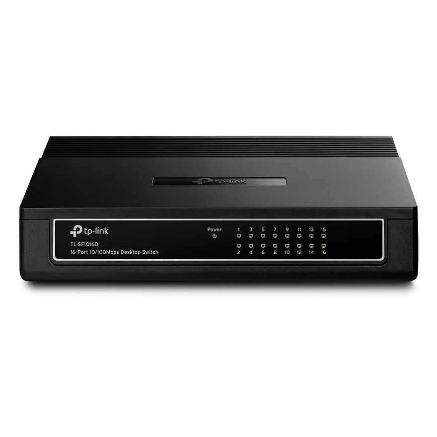 16-port 10/100Mbps Desktop Switch  TP-LINK " TL-SF1016D", Plastic Case
