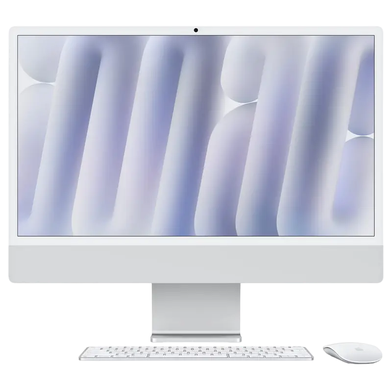 Моноблок Apple iMac A3137, 24", M4 with 10-core CPU and 10-core GPU, 16Гб/256Гб, macOS Sequoia, Серебристый
