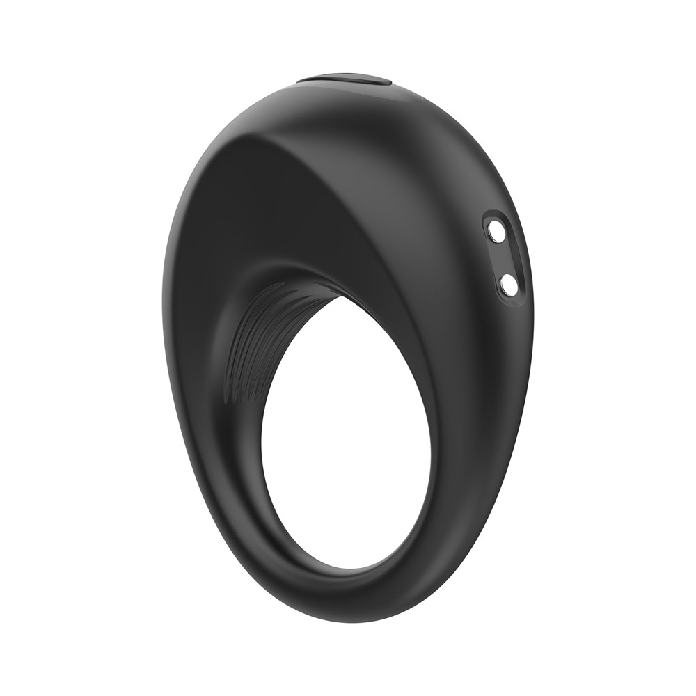 WINYI Alan Cock Rings+Remote Control IPX6 10 Mode Vibration, Black