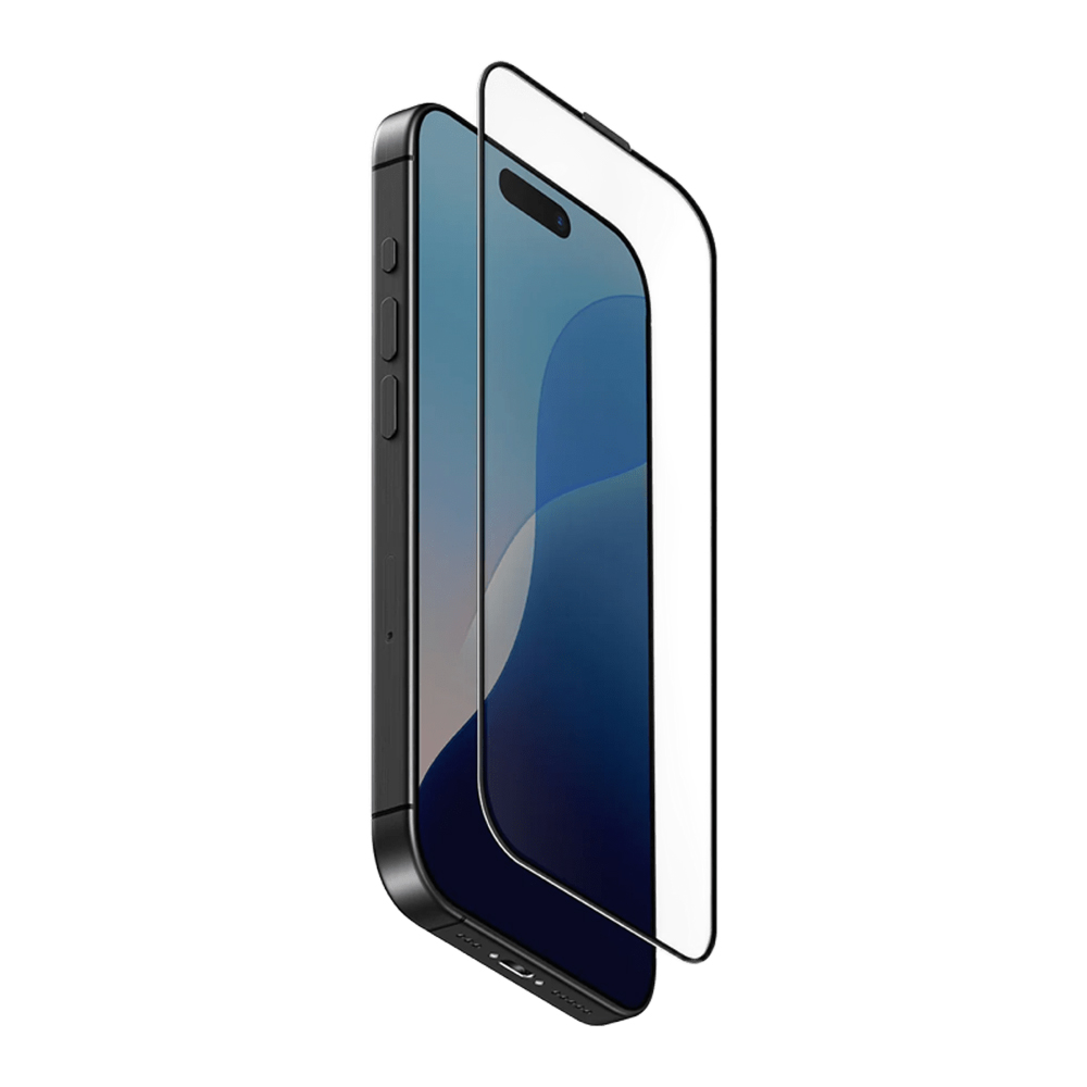 Uniq Glass Screen Protector Optix Vivid Clear for iPhone 16 Pro Max, Black