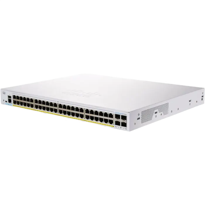 Сетевой коммутатор Cisco CBS350-48T-4X, 48x 10/100/1000 Мбит/с,Роутеры, Модемы, свичь, usb на lan