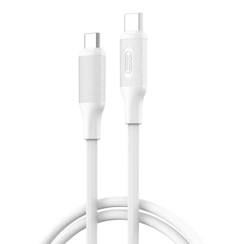 Кабель для зарядки и синхронизации XO NB-Q265B, USB Type-C/USB Type-C, 1м, Белый
