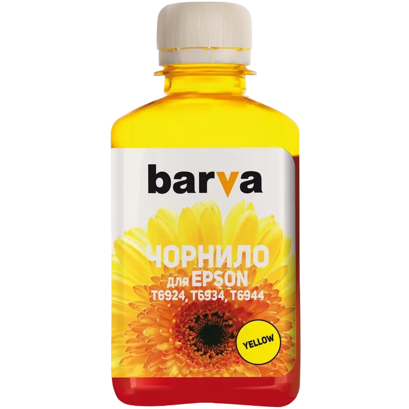 Контейнер с чернилами Barva T6931, 180мл, Желтый,бумага ,чернила, Opc, тонер, dvd, duracell, батарейки