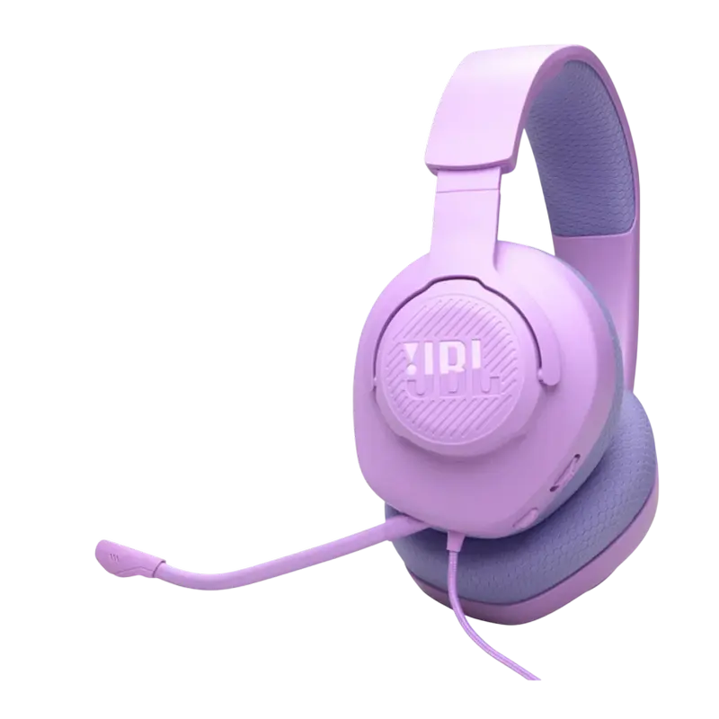 Игровая Гарнитура JBL Quantum 100M2, Проводной аналоговый, Фиолетовый