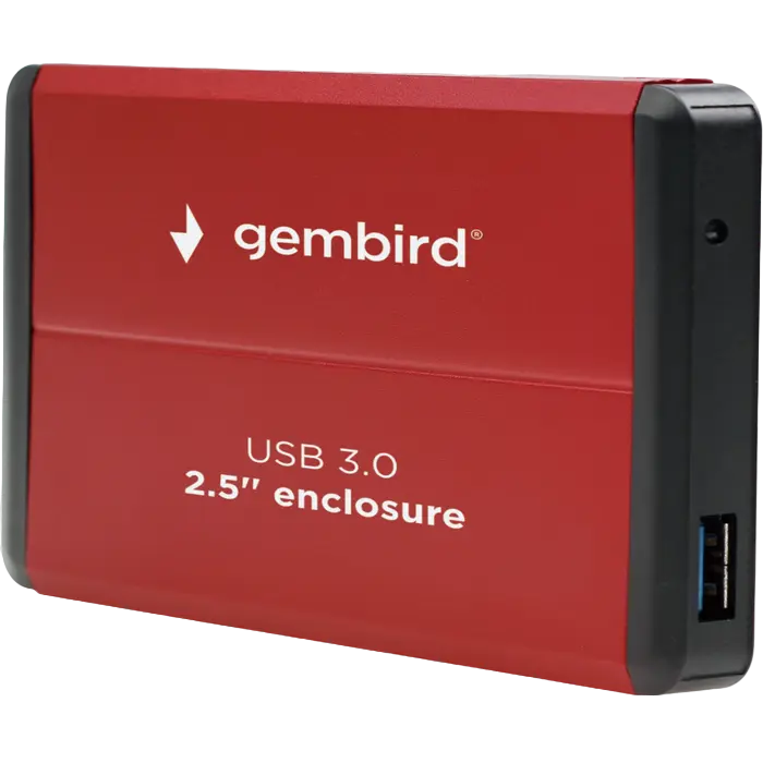 Внешний корпус Gembird EE2-U3S-2-R, Красный (EE2-U3S-2-R),процессоры ,оперативная память, ssd, M2, hdd, кейсы