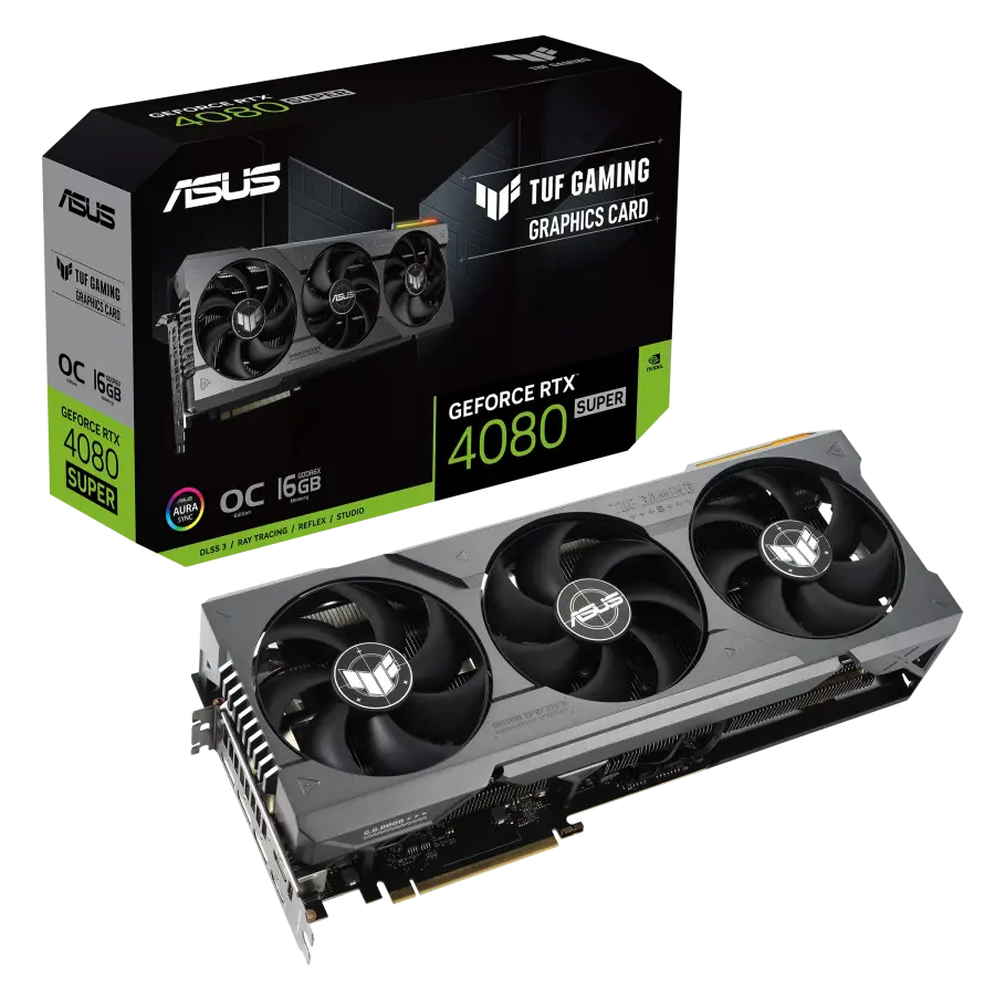 Видеокарта ASUS TUF-RTX4080S-O16GGAMING, 16GB GDDR6X 256бит 
