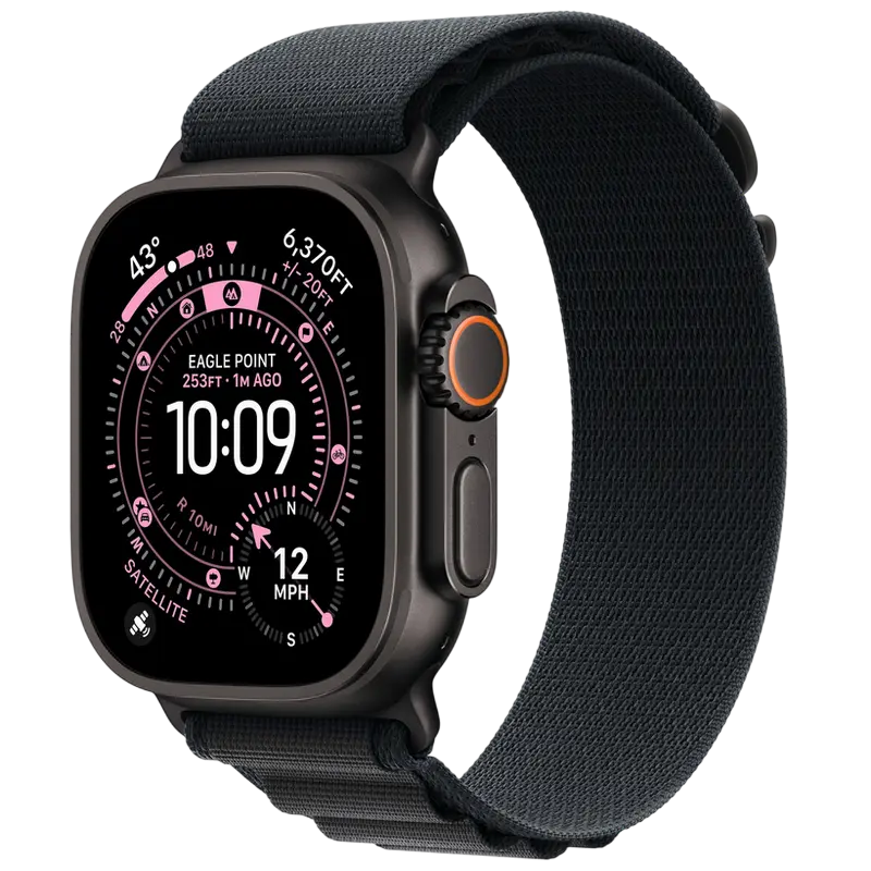 Умные часы Apple Watch Ultra 3, 49мм, Black Alpine Loop, iphone, xiaomi, samsung, oppo, чехол, стекло