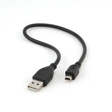 Cable Mini USB2.0, Mini B - AM, 0.3 m, Cablexpert, CCP-USB2-AM5P-1,usb ,micro ,iphone, 3.5, tupe-c, тюльпаны