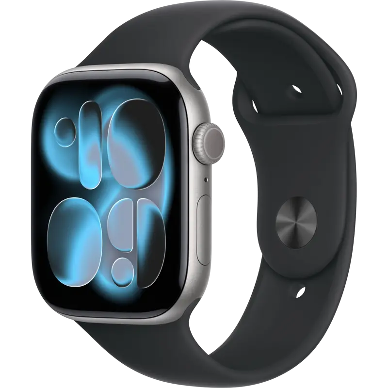 Умные часы Apple Watch Series 11, 46мм, Чёрный, iphone, xiaomi, samsung, oppo, чехол, стекло