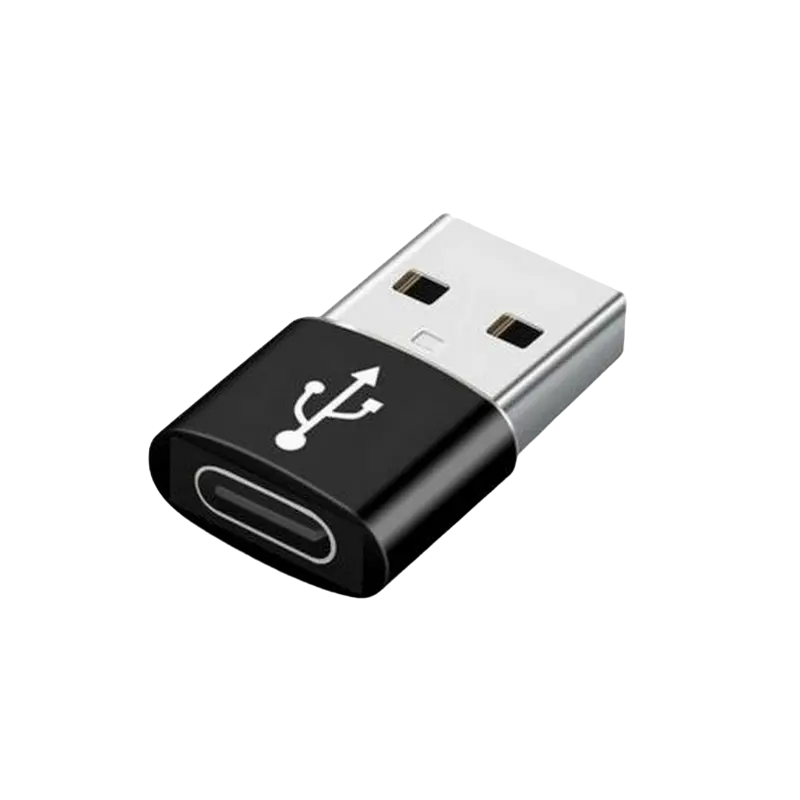 Адаптер для USB-кабеля Cablexpert A-USB2-AMCF-02, USB Type-A (M)/USB Type-C (F), Чёрный