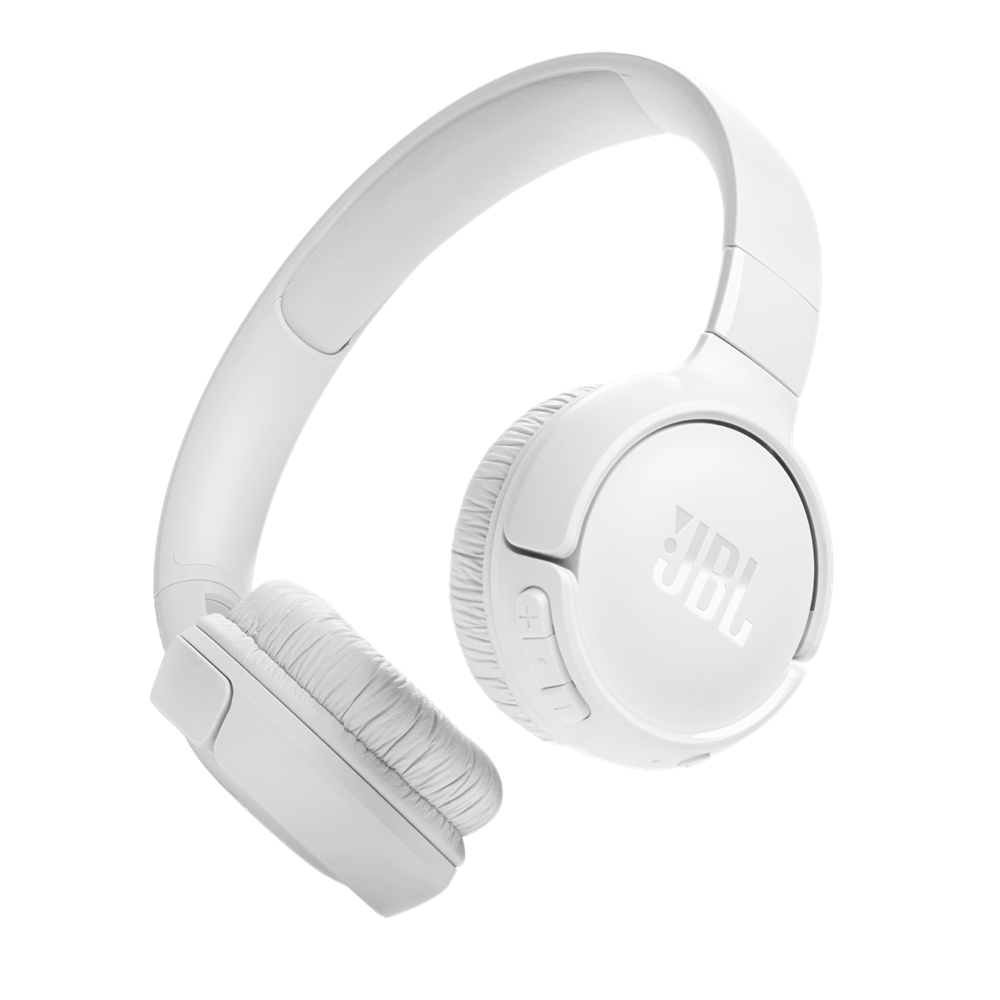 JBL On-Ear Headphones with MIC Bluetooth Tune 520BT, White