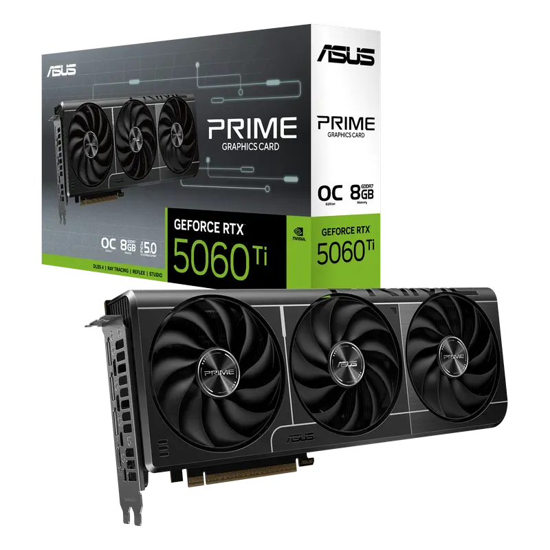 Видеокарта ASUS PRIME-RTX5060TI-O8G, 8GB GDDR7 128бит,процессоры ,оперативная память, ssd, M2, hdd, кейсы
