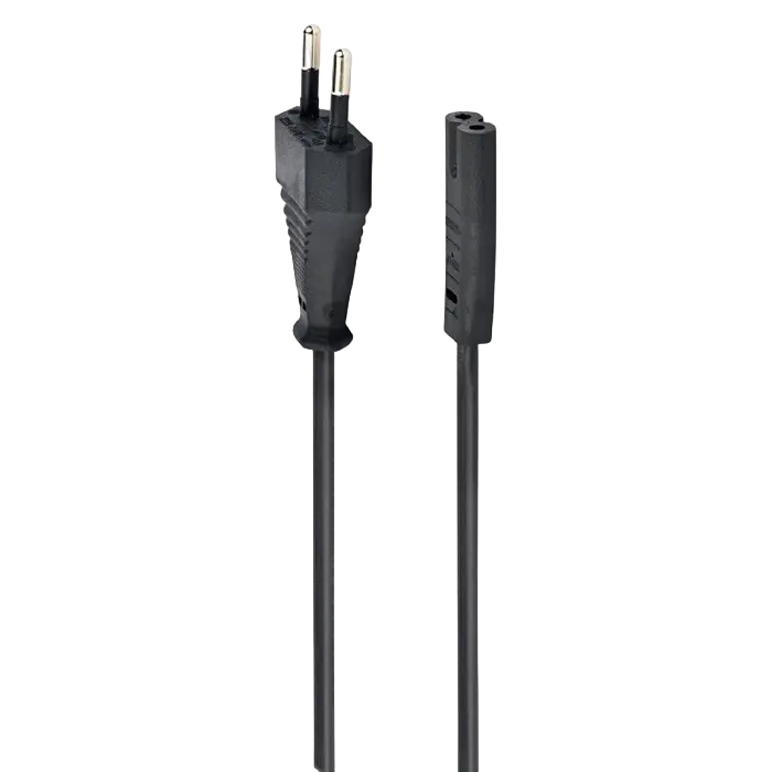 Шнур питания Cablexpert PC-184/2, 1.8 м, Чёрный,процессоры ,оперативная память, ssd, M2, hdd, кейсы
