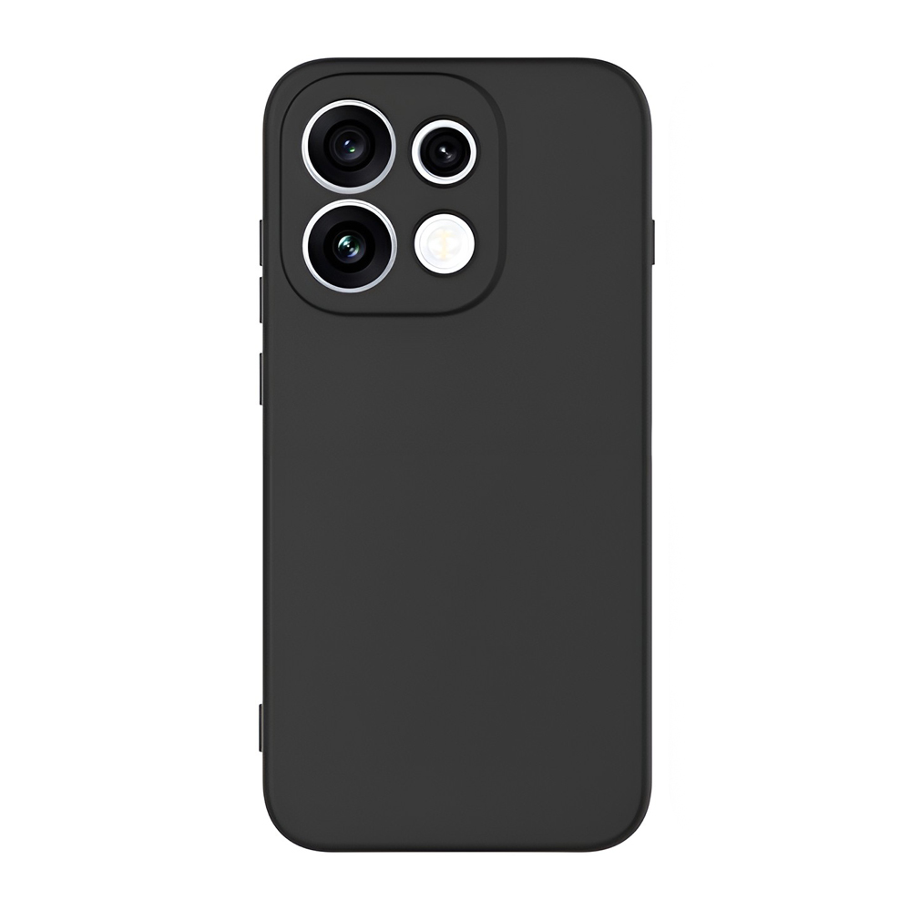 WOO Case Liquid Silicone Oppo Reno 16 Pro, Black