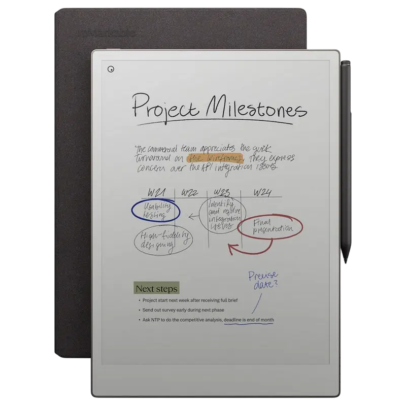 Электронная книга reMarkable Paper Pro - Book Folio Mosaic, Basalt