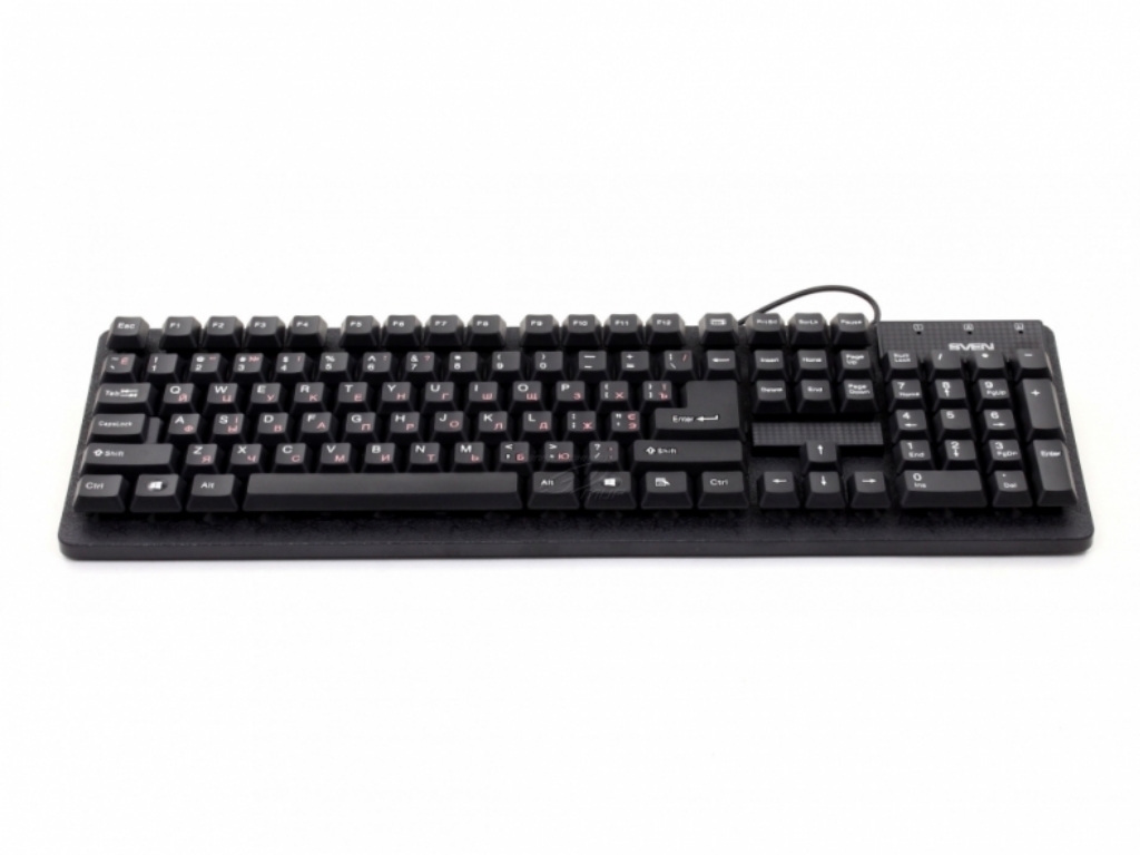 SVEN Standard 301, Keyboard, Key calculator, USB, Black, клавиатуры ,мышки ,веб камера ,коврики ,флешки , 16gb, 32gb,64gb,128gb,256gb,512,microsd,sd
