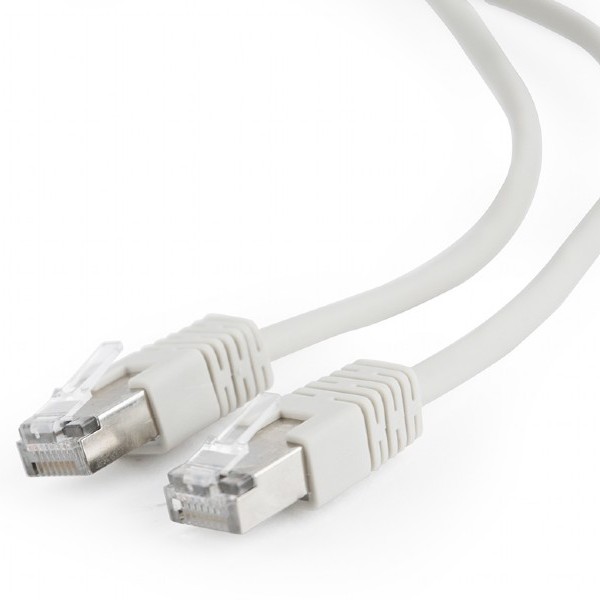  0.25m, FTP Patch Cord  Gray, PP22-0.25M, Cat.5E, Cablexpert, molded strain relief 50u" plugs
