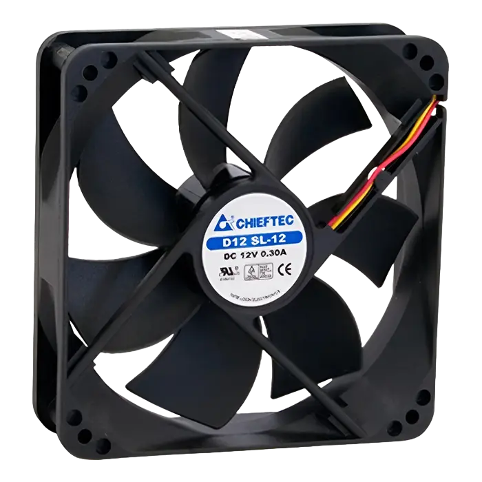 Вентилятор для ПК Chieftec AF-1225S, 120 мм,процессоры ,оперативная память, ssd, M2, hdd, кейсы