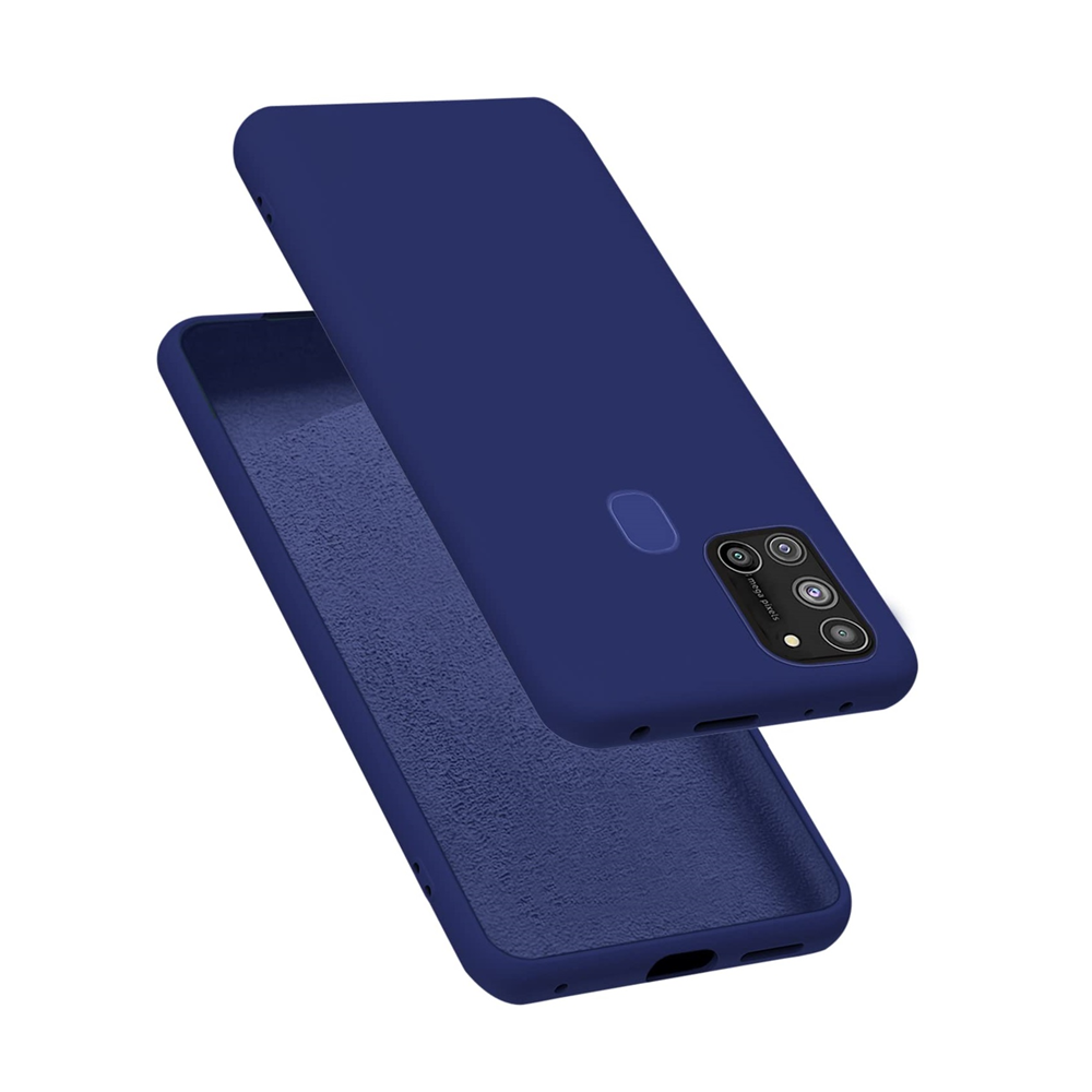 Helmet Case Liquid Silicone Samsung A21S, Blue