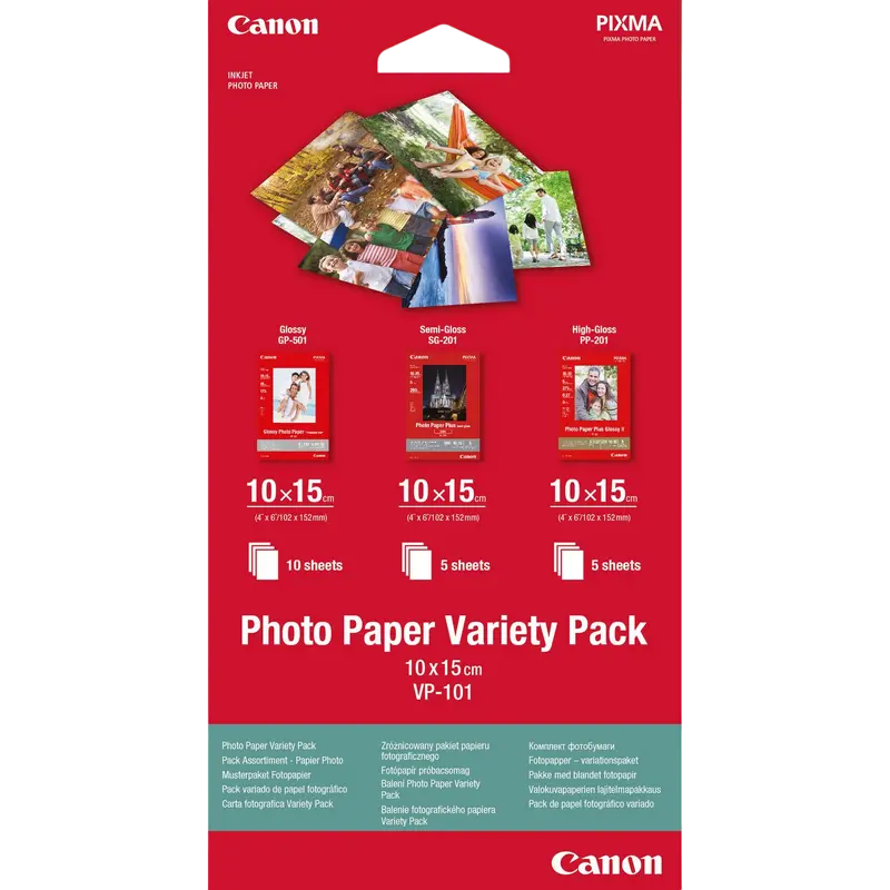 Фото бумага Canon Photo Paper Variety Pack, А6