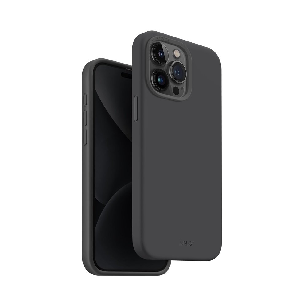 Uniq Case for iPhone 15 Pro Max Hybrid Magclik Charging Lino Hue, Black