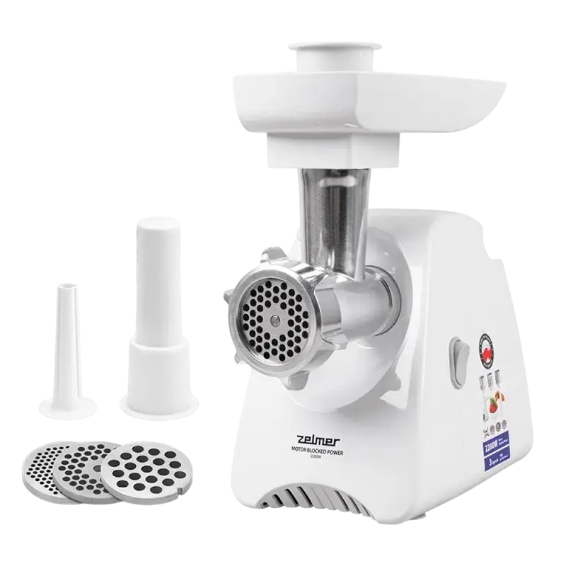 Мясорубка Zelmer ZMM5801P, Белый