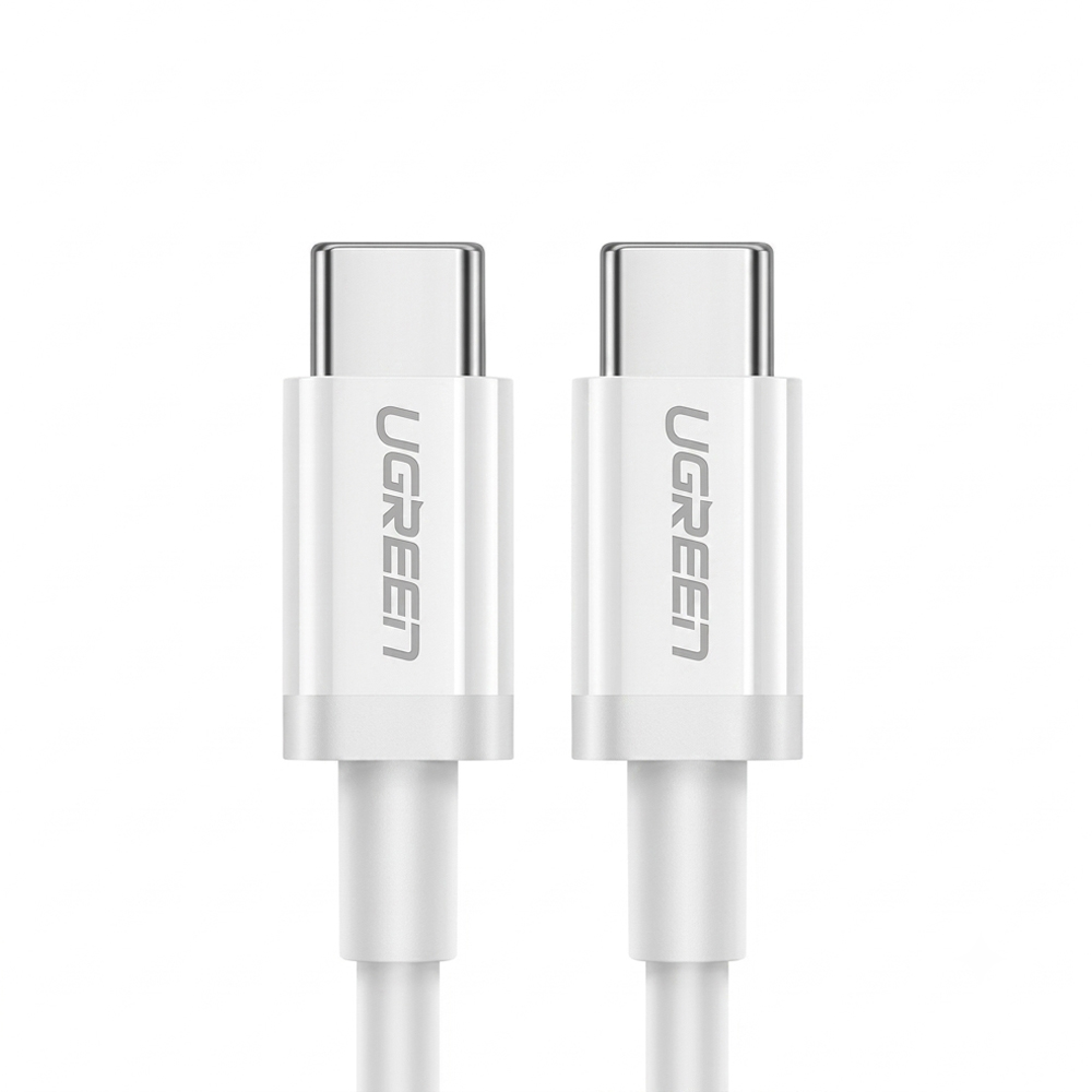 UGREEN Cable Type-C 2.0 to Type-C 2.0 5A 60W 2M, White | US300