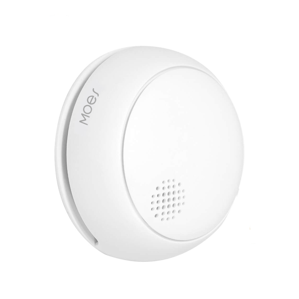Moes Zigbee Smart Smoke Detector Fire 85dB Sound Alarm Siren Sensor CR123A