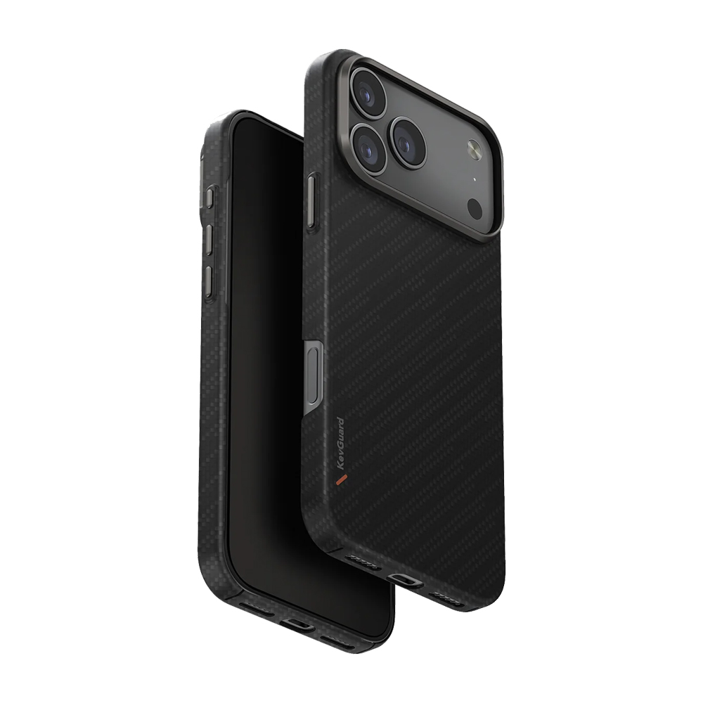 Uniq Case for iPhone 17 Pro (2025) Hybrid Magclick Keva Edge, Carbon Black