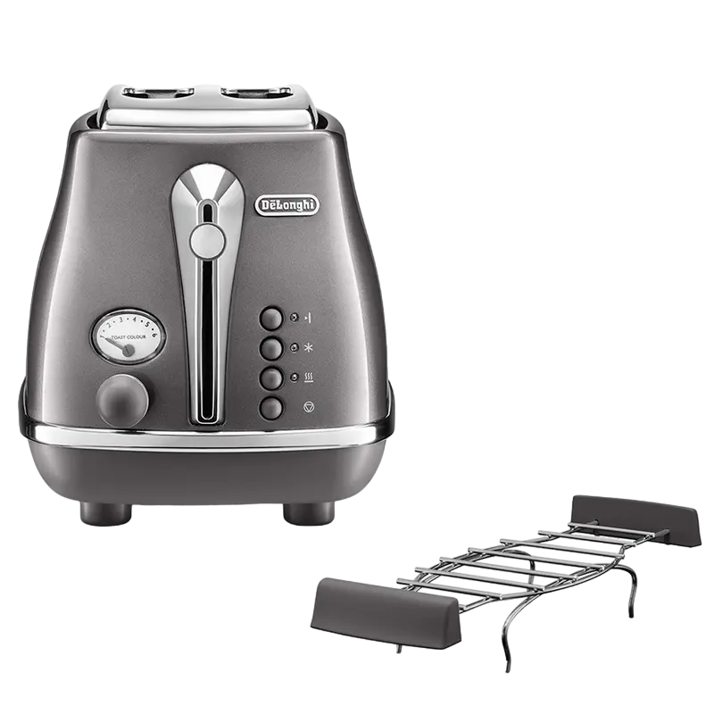 Тостер DeLonghi CTOT 2103 GY, Icona Metallics