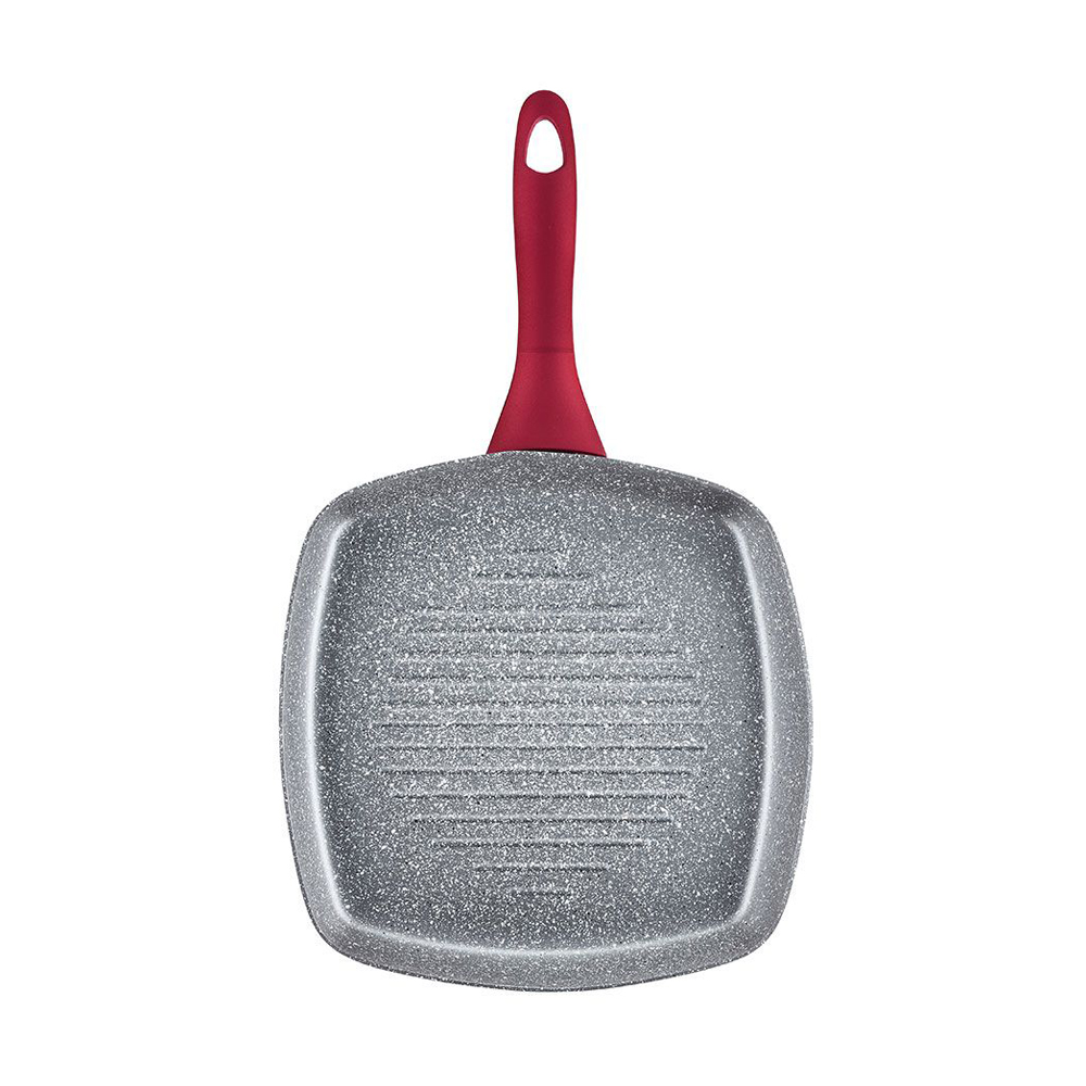 Ambition, Grill Pan, Jasper, Qualum Basic Stone Coating, 26X26 Cm, Aluminium, Plastic