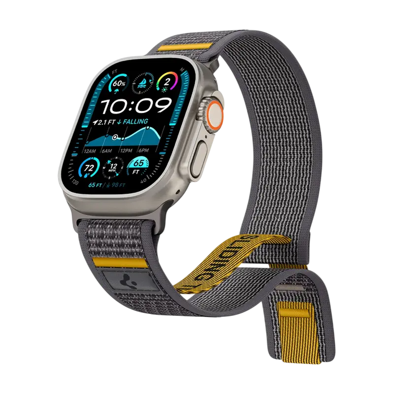 Ремешок для часов Spigen Athlex Air, Нейлон, Active Gray, iphone, xiaomi, samsung, oppo, чехол, стекло
