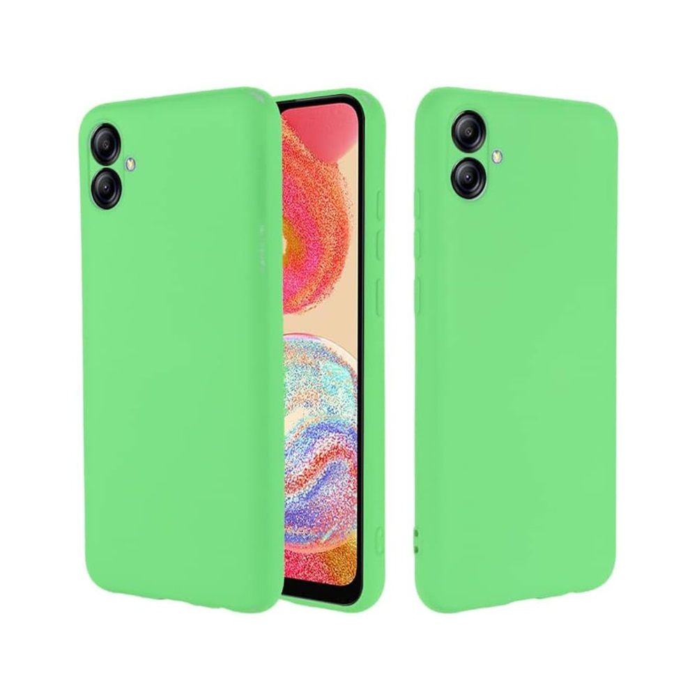 Helmet Case Liquid Silicone Samsung A04, Green