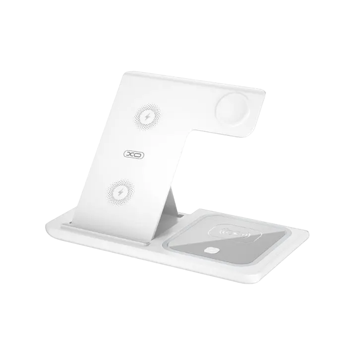 Беспроводная зарядка XO WX023, 15Вт, Белый,usb ,micro ,iphone, 3.5, tupe-c, тюльпаны
