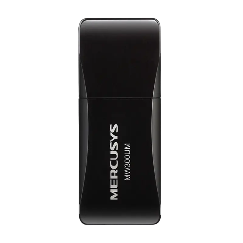 USB Aдаптер MERCUSYS MW300UM, Чёрный,Роутеры, Модемы, свичь, usb на lan