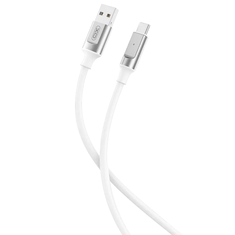Кабель для передачи данных XO NB251, USB Type-A/USB Type-C, 1м, Белый,usb ,micro ,iphone, 3.5, tupe-c, тюльпаны