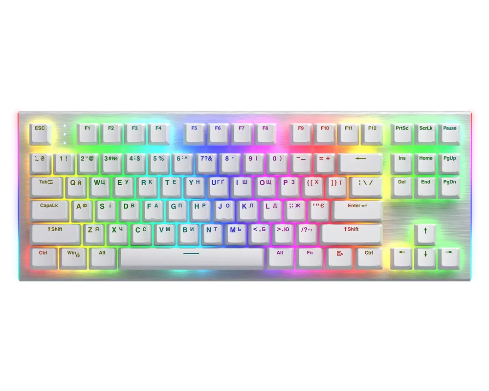 Клавиатура HATOR Gravity X TKL, Проводное, Белый