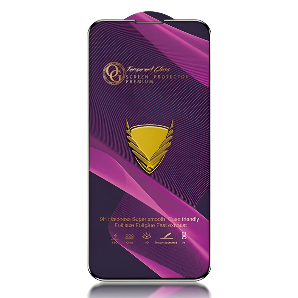 GA Tempered Glass for Iphone 16 Plus, Black (10pcs)