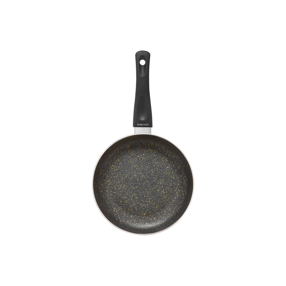 Ambition, Frying Pan, Oro, Qualum Basic Stone Coating, 24 Cm, Aluminium