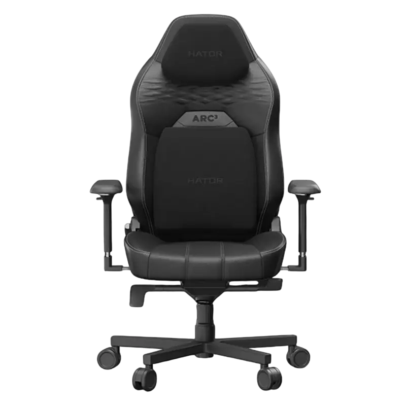 Игровое кресло HATOR Arc 3 S, Искусственная кожа, Чёрный