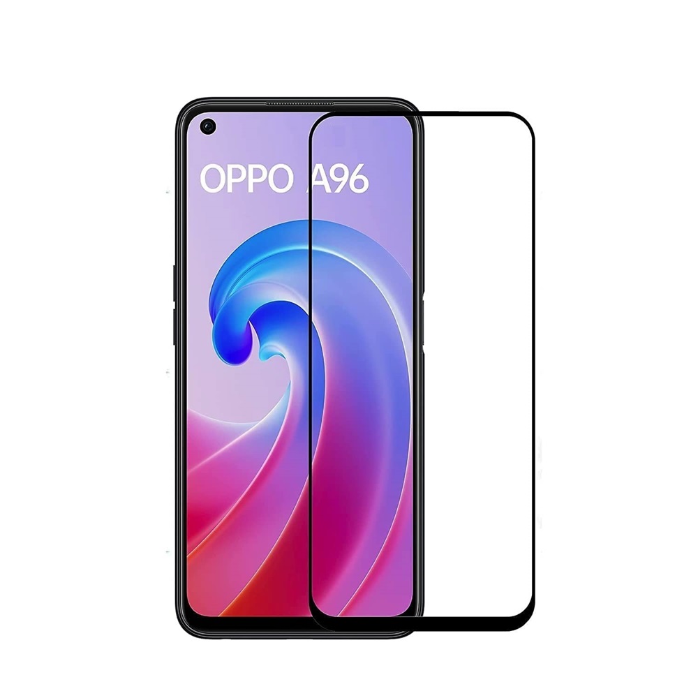 Helmet Diamond Glass 5D Oppo A96, Black