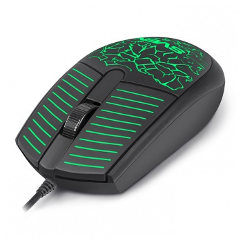 Mouse SVEN RX-70, 1200 dpi, 3 buttons, Ambidextrous, Backlight, Soft Touch , 87g., 1.5m, USB, Black