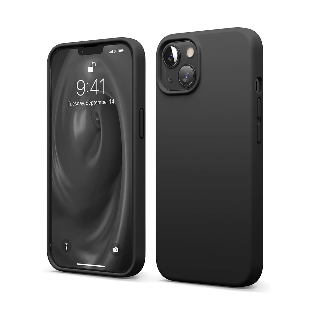 Helmet Case Liquid Silicone iPhone 13, Black